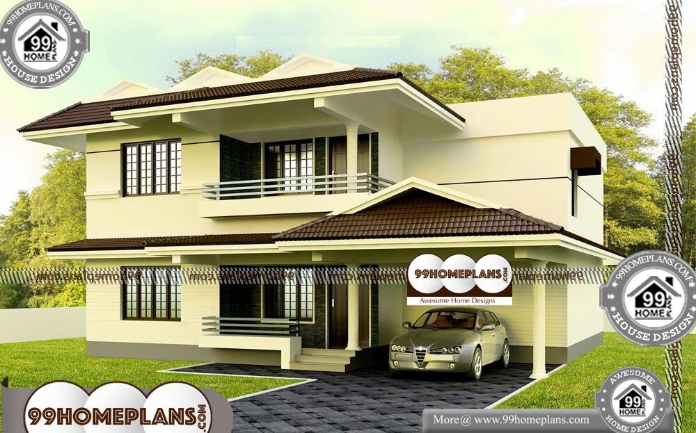 Indian House Plan Elevation - 2 Story 1900 sqft-HOME