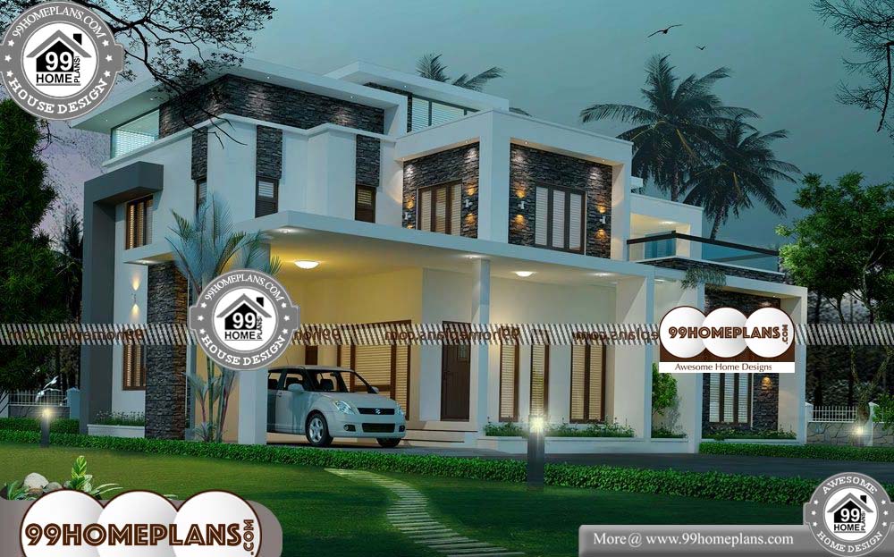 Indian New House Design - 3 Story 4910 sqft-Home