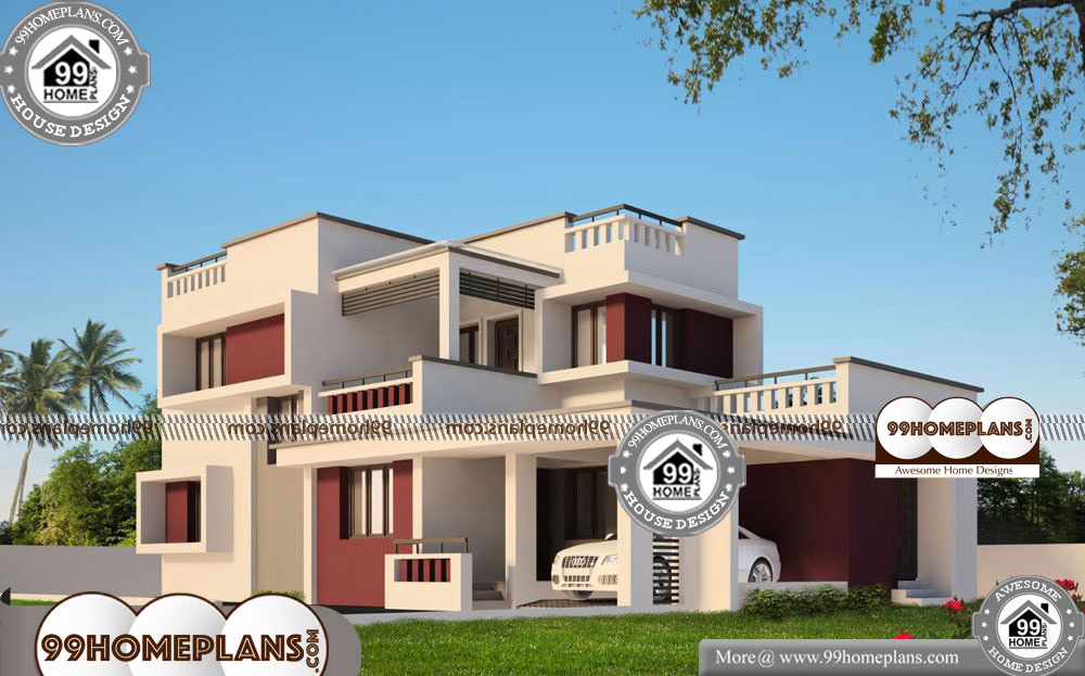 Kerala Modern House Plans - 2 Story 1950 sqft-Home