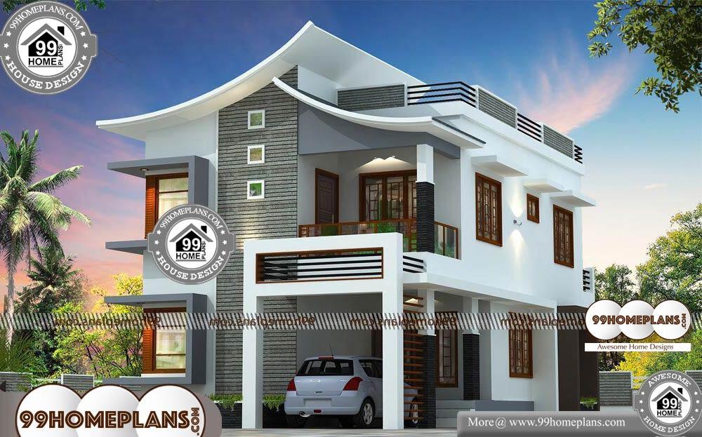 Large Modern House Plans - 2 Story 1722 sqft-HOME