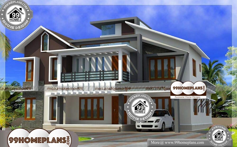 Low Budget Home Design India - 2 Story 2578 sqft-HOME