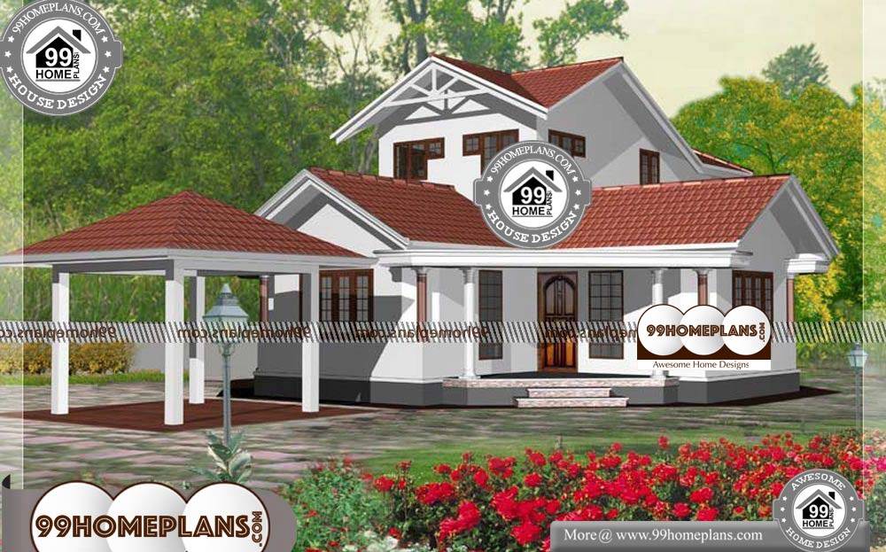 Low Budget Modern 3 Bedroom House Design - 2 Story 1905 sqft-HOME