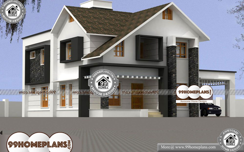 Low Budget Modern House Designs - 2 Story 2980 sqft-Home