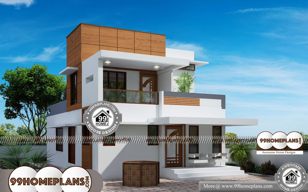Low Cost 3 Bedroom House Plan Kerala - 2 Story 1500 sqft-Home