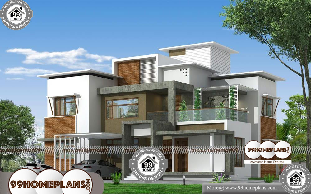 Low Cost House Construction Plans - 2 Story 3000 sqft-Home 