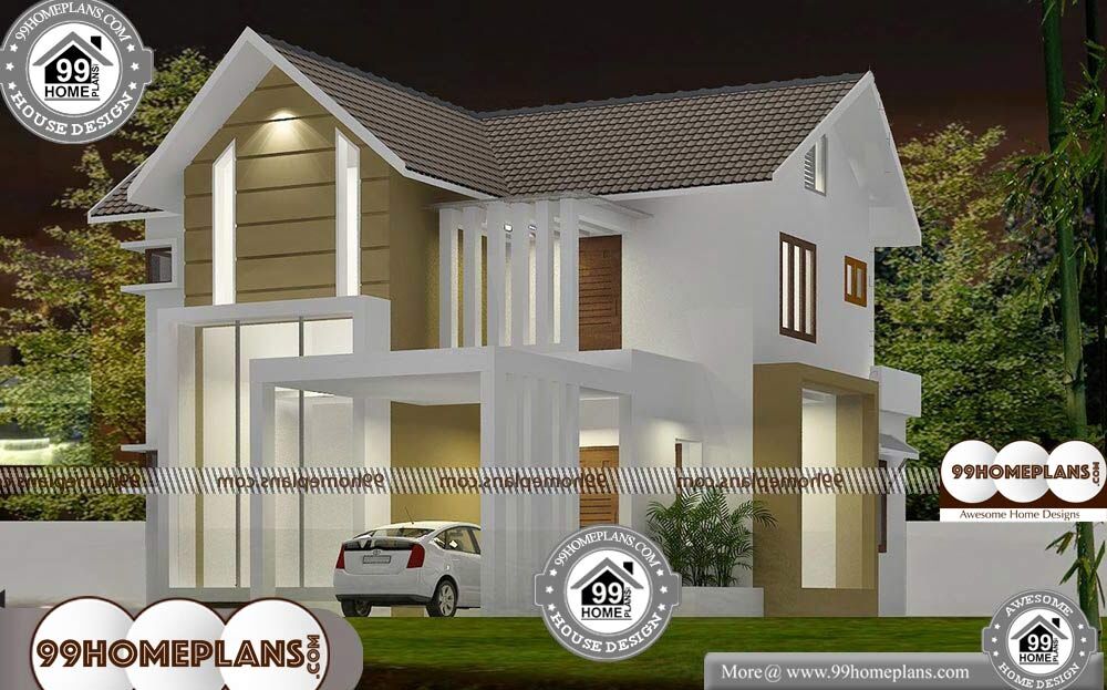 Low Cost House Design Pictures - 2 Story 1800 sqft-HOME