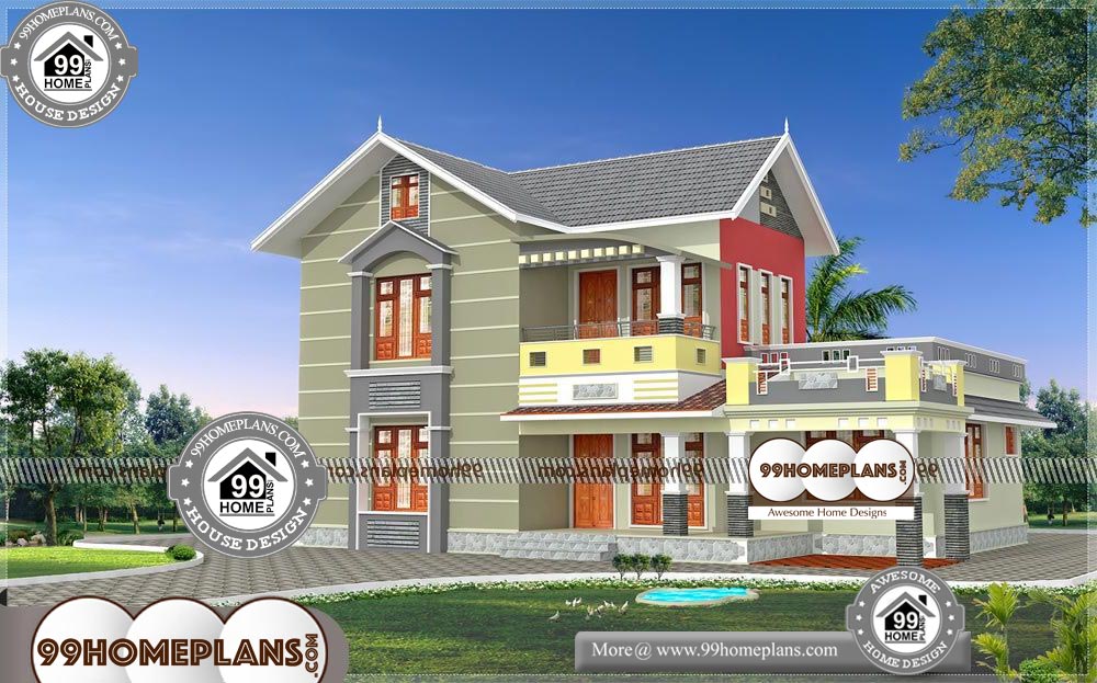 Low Cost House Plans & Estimate - 2 Story 1700 sqft-Home 