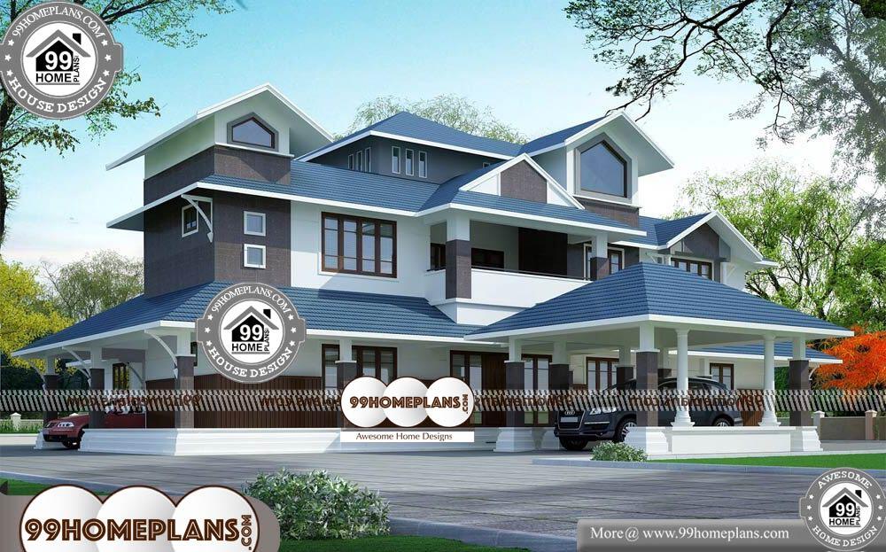Modern Concrete House Plans - 2 Story 3884 sqft-Home