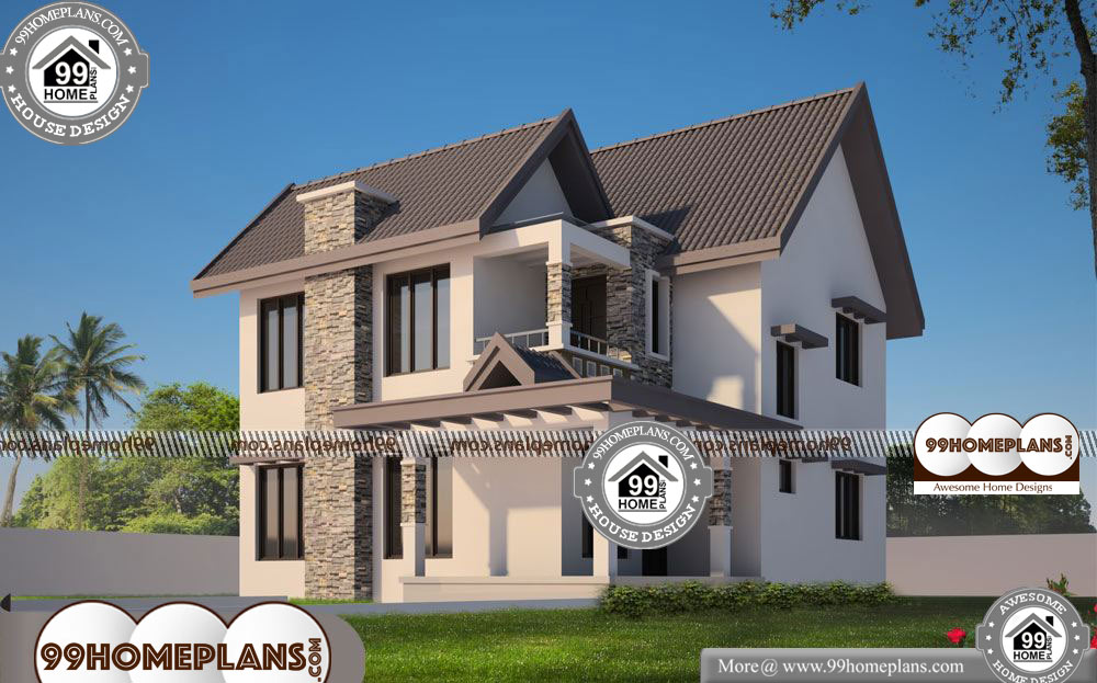 Modern Home Design in Kerala - 2 Story 2053 sqft-Home