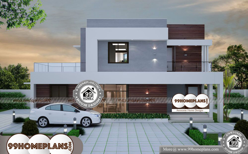 Modern Low Cost House Designs - 2 Story 3000 sqft-Home