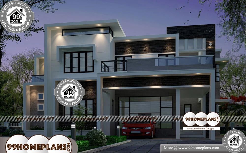 Modern Villa Plan - 2 Story 2883 sqft-HOME