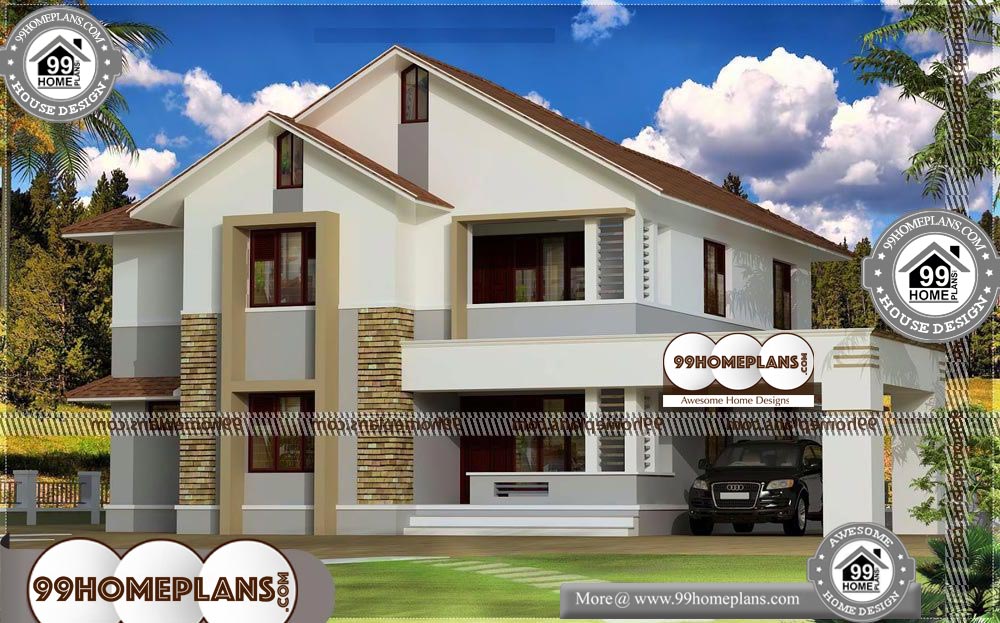 New Home Plans Indian Style - 2 Story 2450 sqft-Home