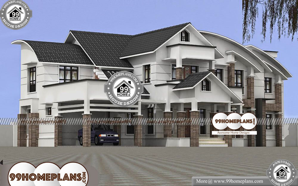 New Kerala House Plans - 2 Story 4600 sqft Home