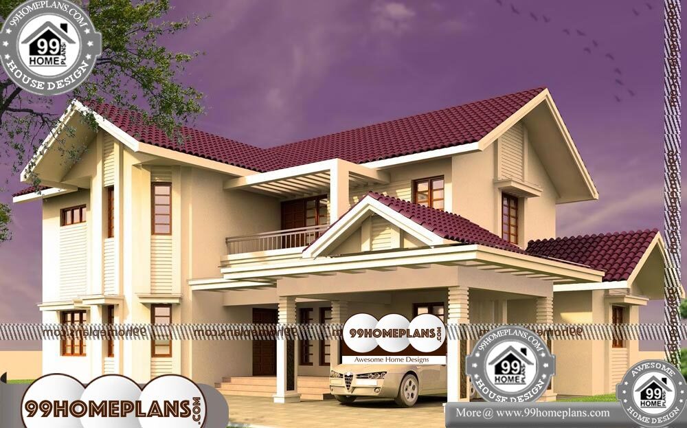 New Kerala Style Home Plans - 2 Story 3000 sqft-HOME