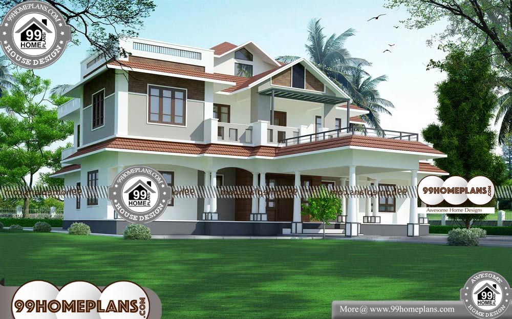 North Indian House Plans with Photos - 2 Story 4354 sqft-Home
