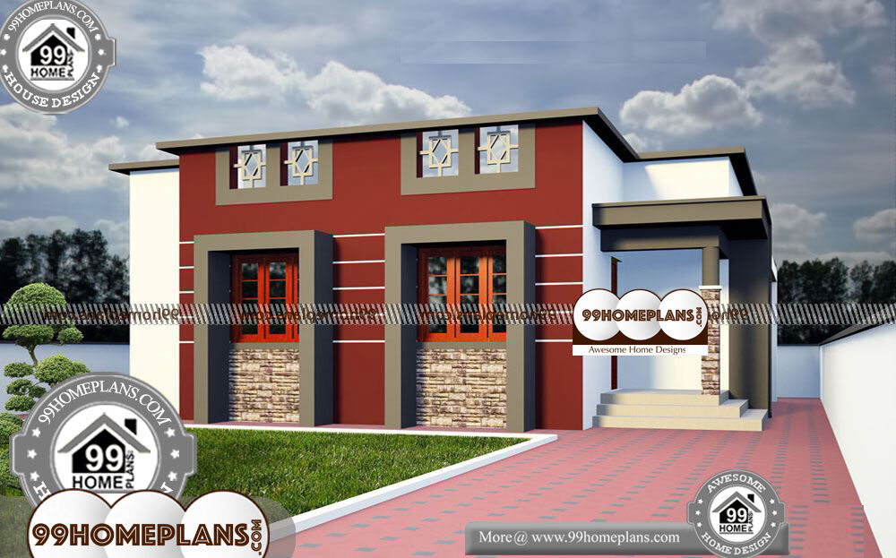 One Level House Plans with Open Floor Plans - One Story 950 sqft- HOME