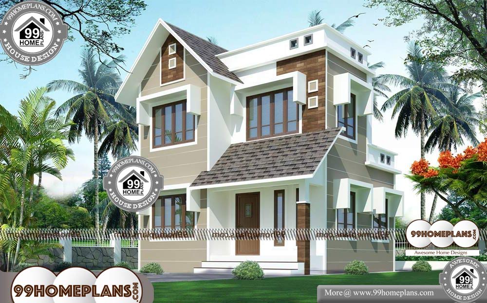 Open Floor Plan House Plans - 2 Story 930 sqft-Home