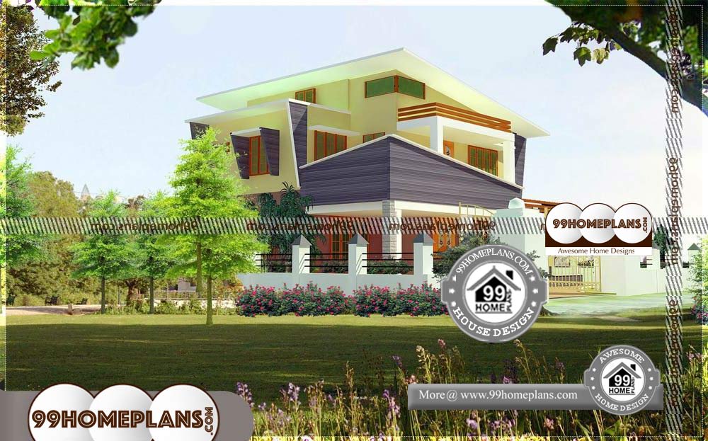 Simple House Elevation Designs - 2 Story 2080 sqft-Home