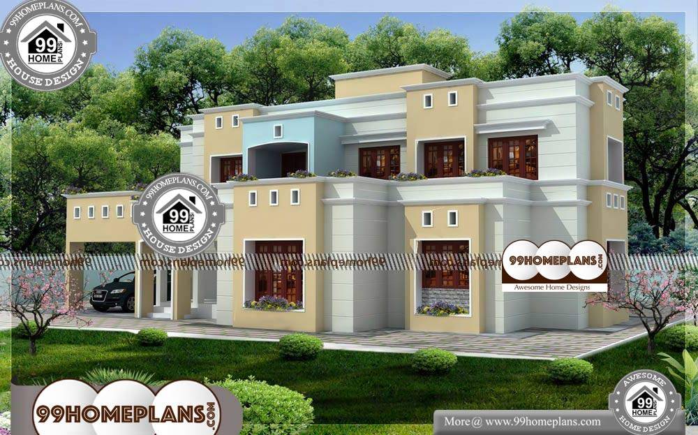 Small Budget House Design in India - 2 Story 2378 sqft-HOME