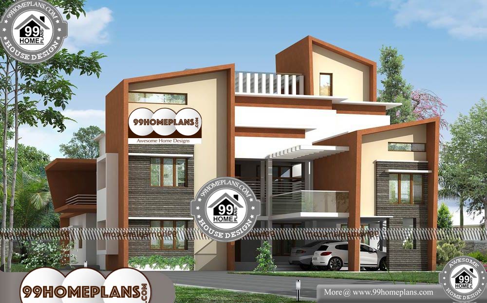 Small Cheap House Plans - 2 Story 6920 sqft-Home