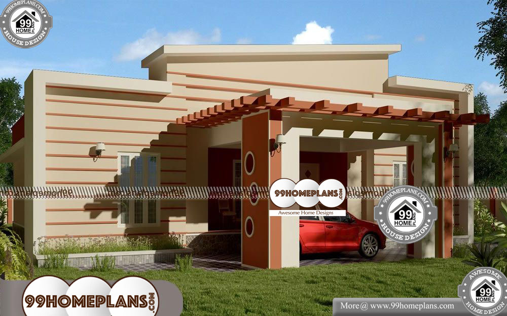 Small House Plans One Floor - One Story 1800 sqft-Home