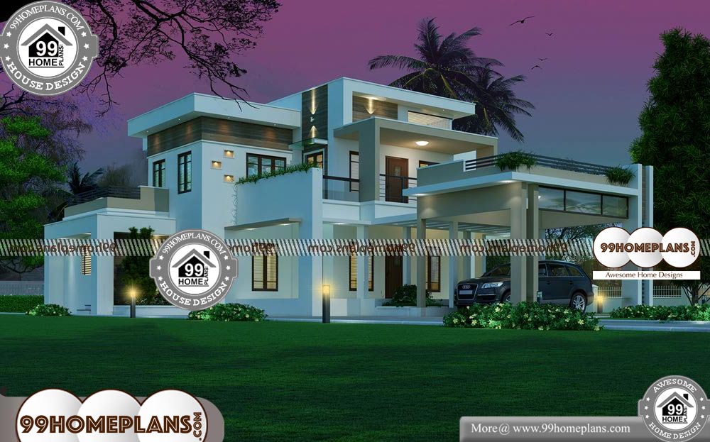 South Indian Home Plans - 2 Story 3192 sqft-Home