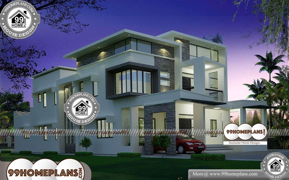 Unique Modern House Plans - 2 Story 2851 sqft-HOME