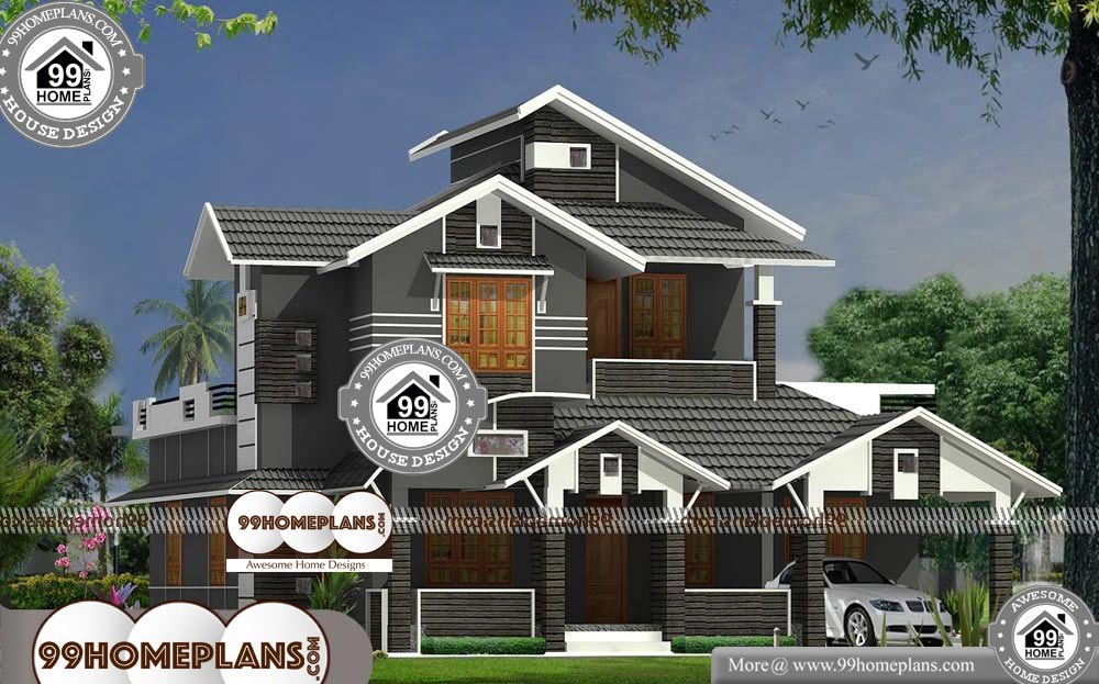 Very Modern House Plans - 2 Story 2410 sqft-Home