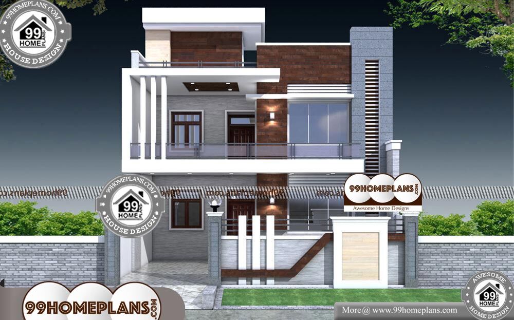 Very Narrow House Plans - 2 Story 3000 sqft-HOME