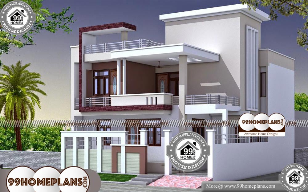 Villa Architecture Design Plans - 2 Story 2450 sqft-Home