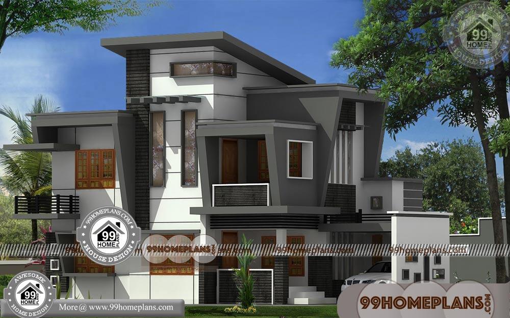 Beautiful Modern House Designs & 90+ 3D Double Storey House Plans