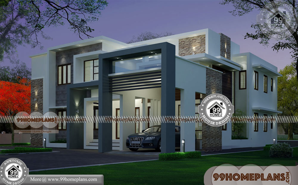 Beautiful Small Indian Houses | Simple 2 Story House Plans 90+ Models