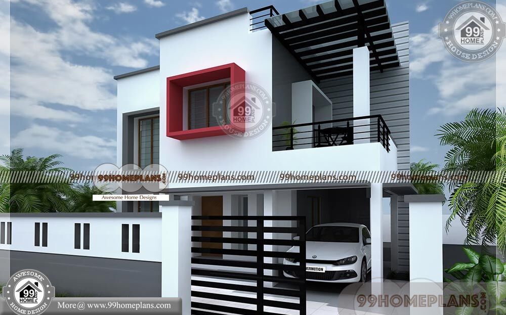 Budget Friendly House Plans 90+ Two Story House With Balcony Online