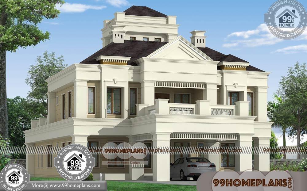 Bungalow Plan and Elevation Ideas | 65+ Double Storey House Designs