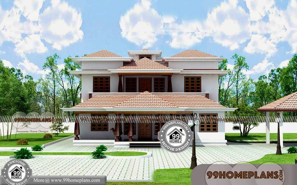 Duplex House Plans with Elevation 60+ Best Two Storey House Designs