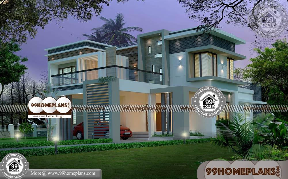 Elevation Design for Indian House & 90+ 2 Storey Modern House Plans