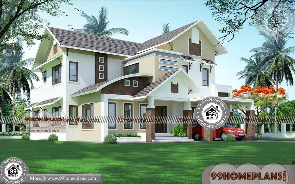 Exterior House Designs for Indian Homes 90+ 2 Storey House Design