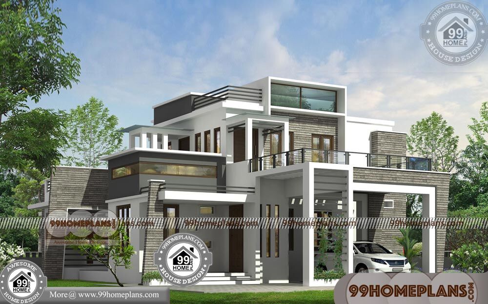 Floor Plan House Design 90+ Contemporary 2 Storey House Designs