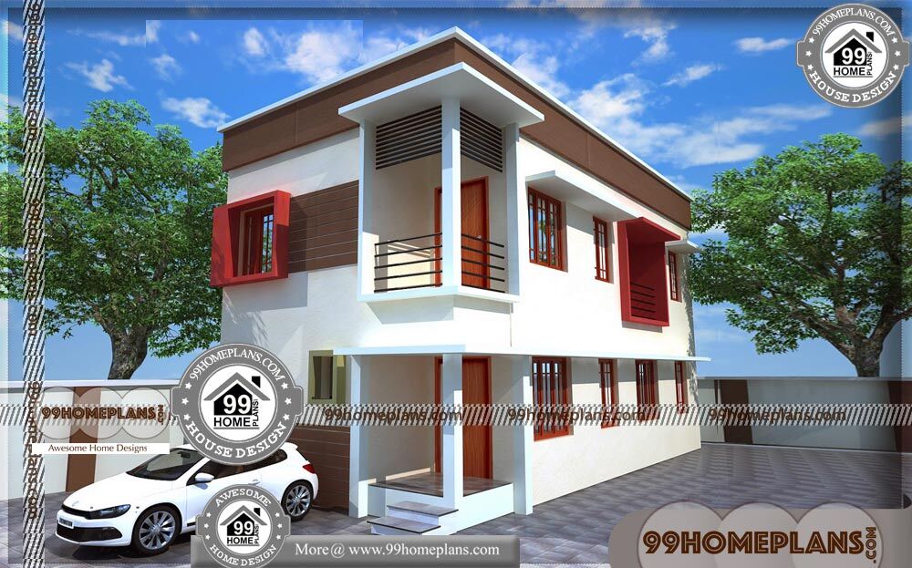 Floor Plans for Narrow Blocks 90+ Simple Indian House Designs Online