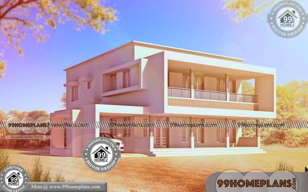 Four Bedroom Two Storey House Plans | 90+ Kerala Model Veedu Images