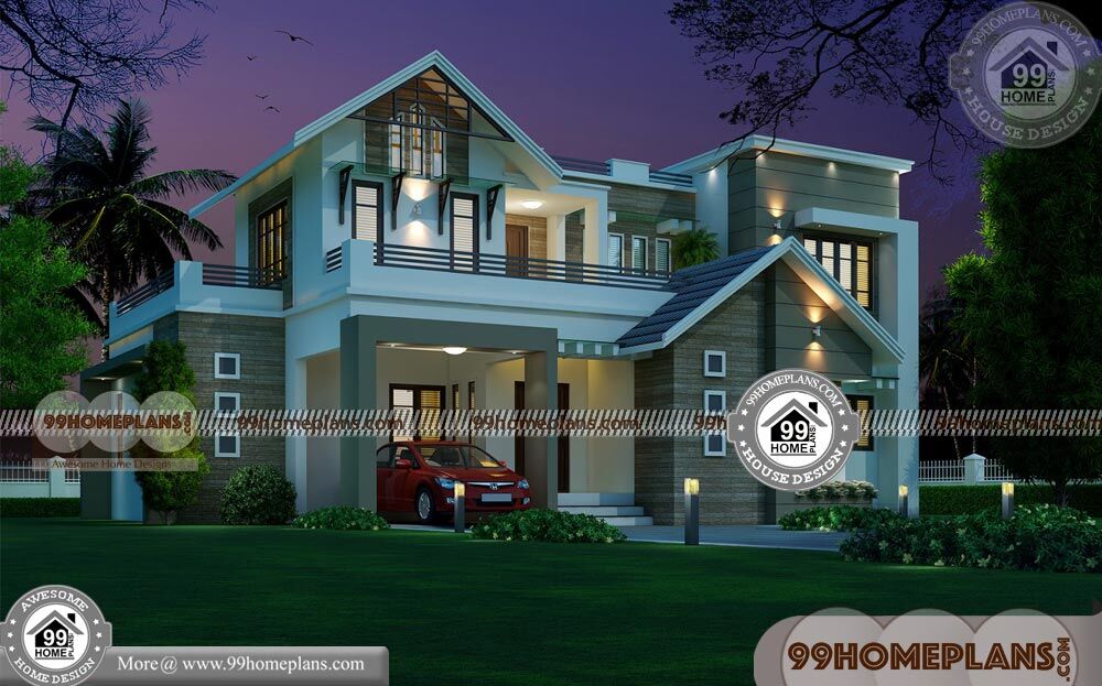 Free Indian Home Plans & 80+ 2 Storey House Complete Plans Available
