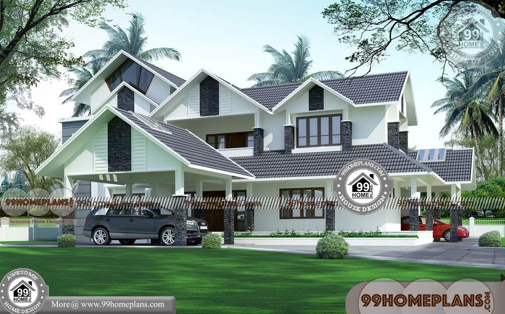 Home Design in Indian Style & 80+ Latest Two Storey House Design Plans