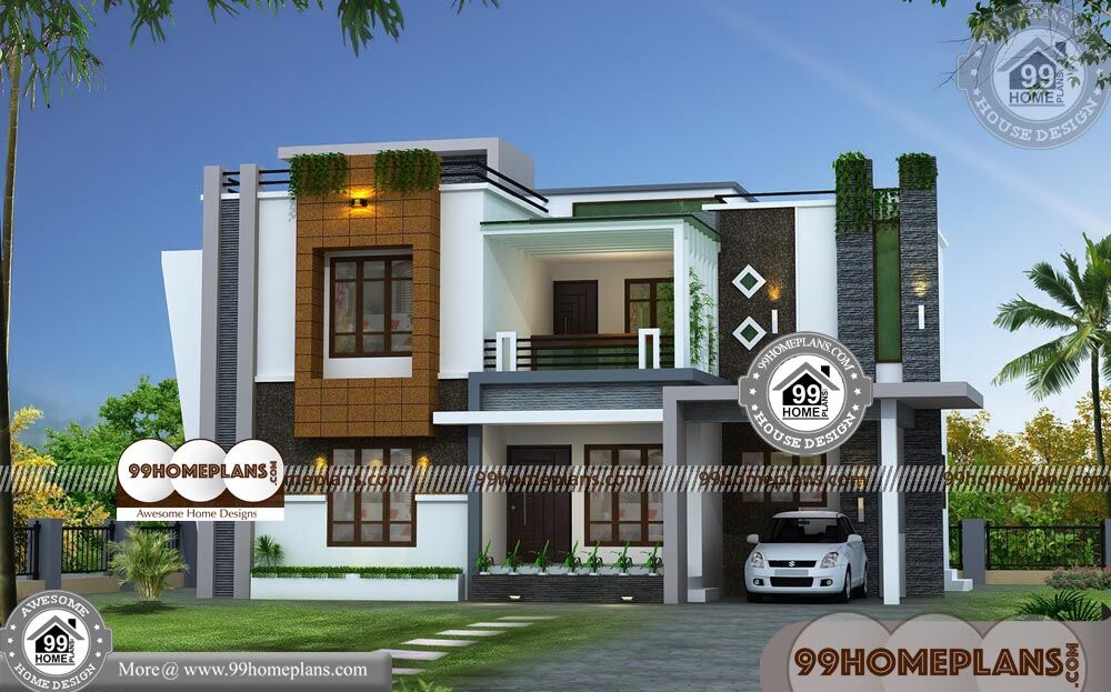 House Design Indian Style Plan and Elevation | 90+ Two Story Homes