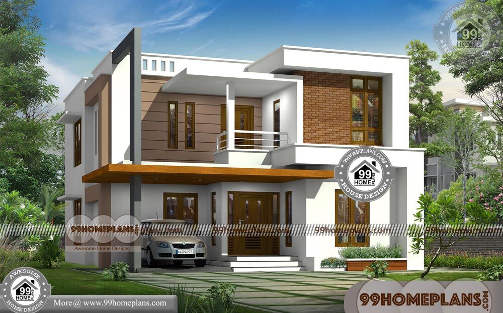 House Design Plan Elevation & 80+ Two Story Small House Floor Plans