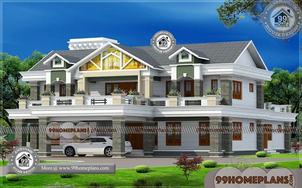 House Plans for Bungalows with Photos | 90+ Double Story House Plans