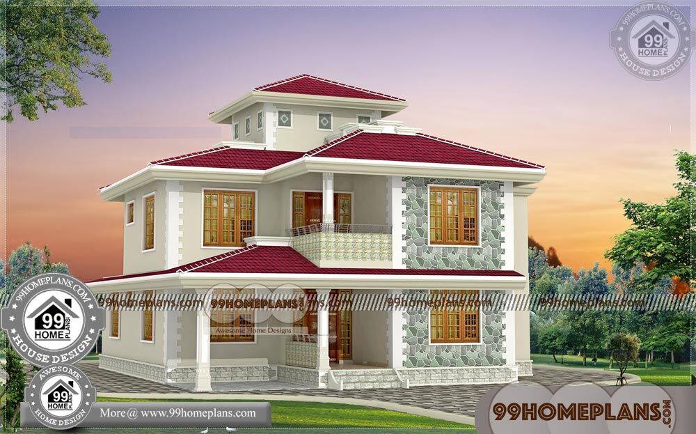 House Plans for Low Budget 75+ Two Storey House With Terrace Designs