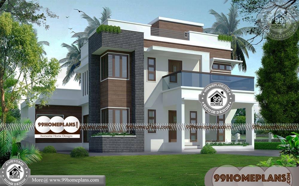 Indian Elevation Designs of Houses | 90+ Modern Two Story Homes Plans