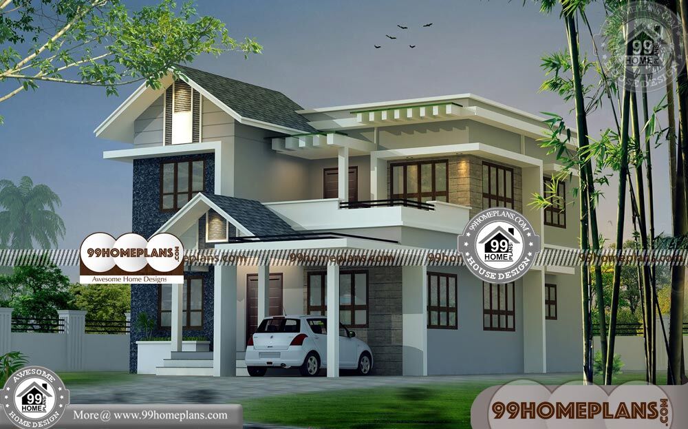 Indian Home Design Elevation | 90+ Modern Two Story Homes Collections