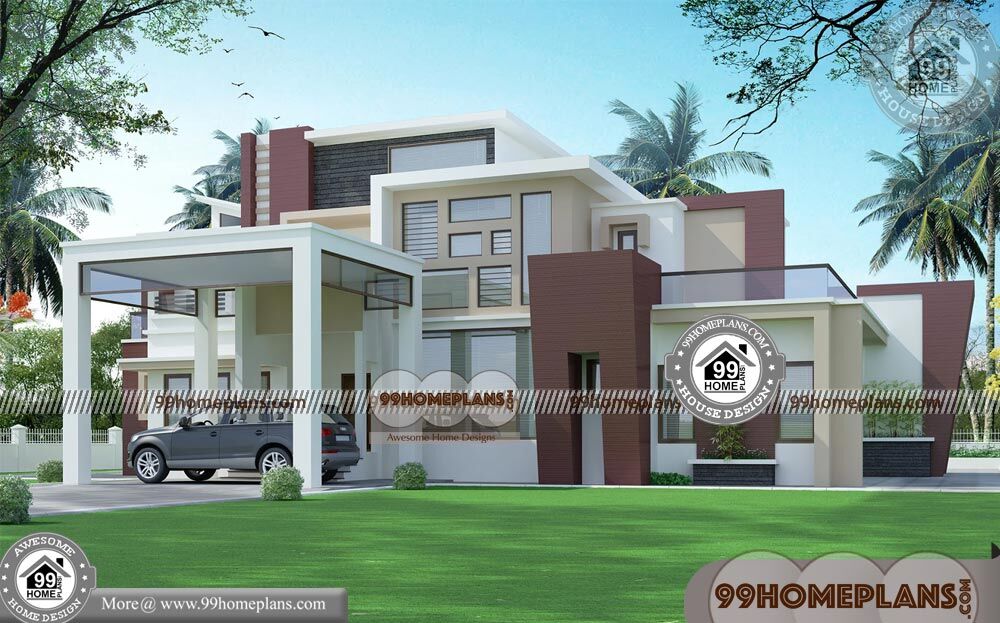 Indian Home Design Ideas & 90+ 2 Floor Contemporary Home Designs