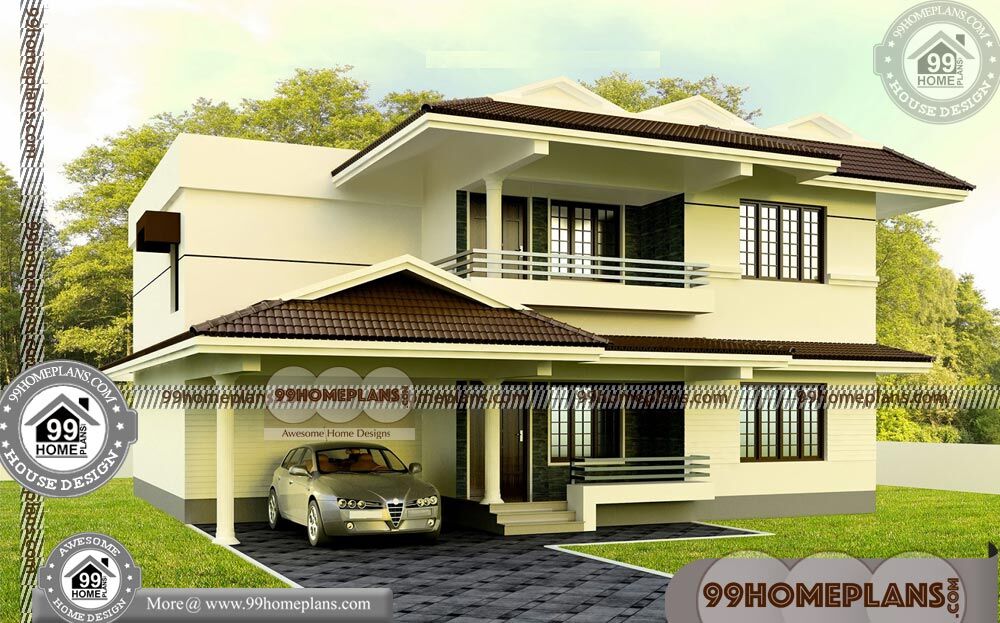 Indian House Plan Elevation Design | 90+ Latest Two Storey House Design